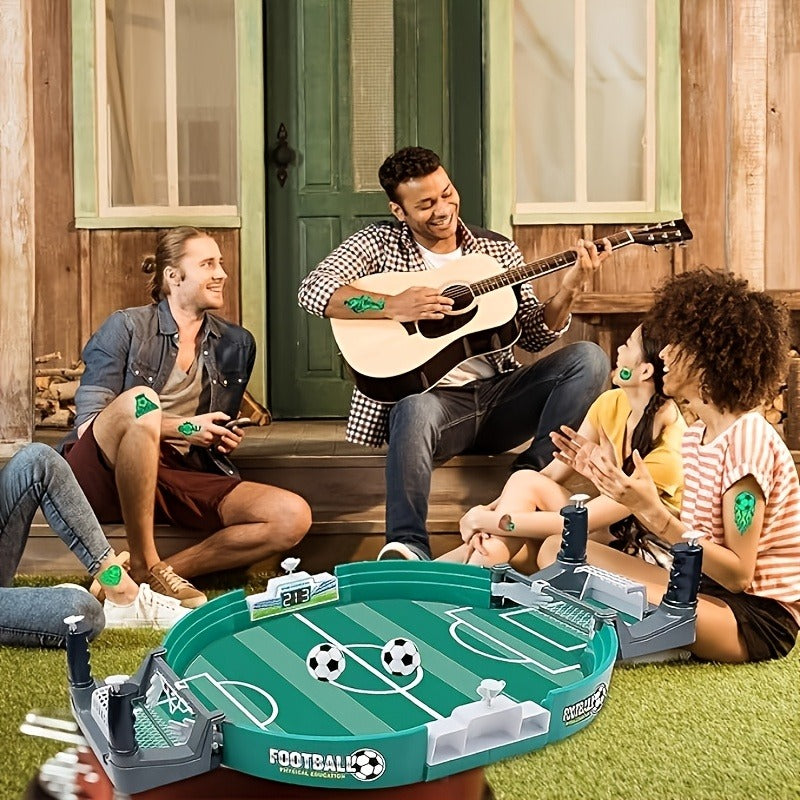 [98% Of Families' Choice] The World's Best-selling New Interactive Foosball Game for Kids - A Two-player Foosball Toy Set with 2 Balls - Ideal for Party Entertainment And Cognitive Development