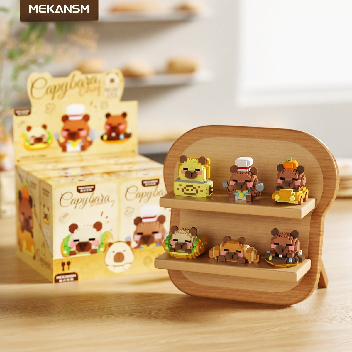 Capibara Energy Station Building Blocks Miniature Particle Assembly Toy Compatible with Baking Capybara Ornaments