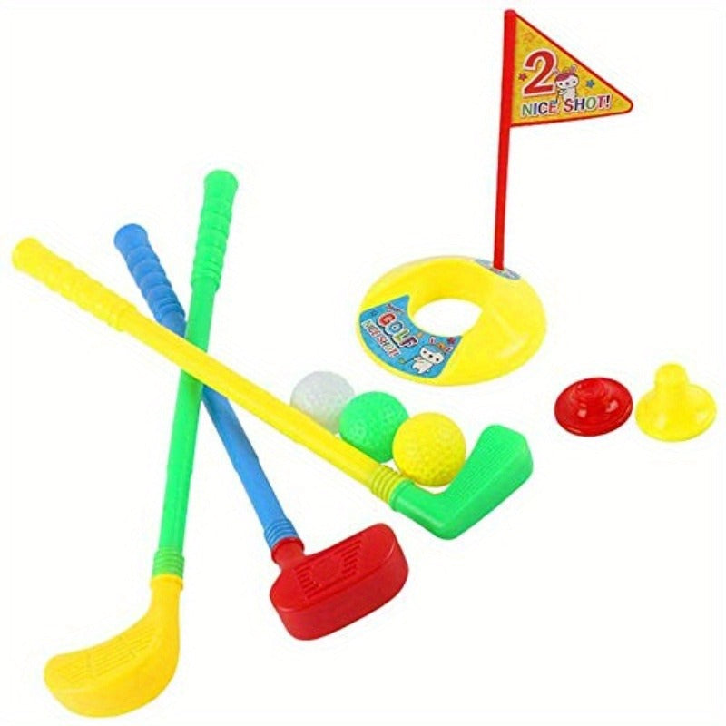 Plastic Golf Clubs Set Toy Golf KitEducational Golf Toys Sets 's Golf Game Random Color