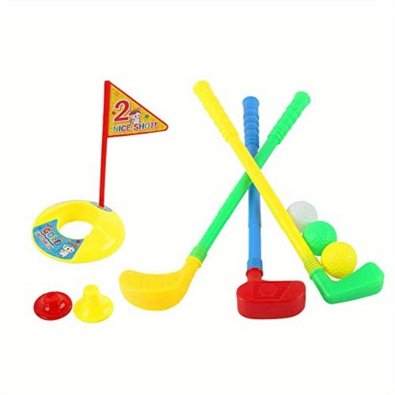 Plastic Golf Clubs Set Toy Golf KitEducational Golf Toys Sets 's Golf Game Random Color