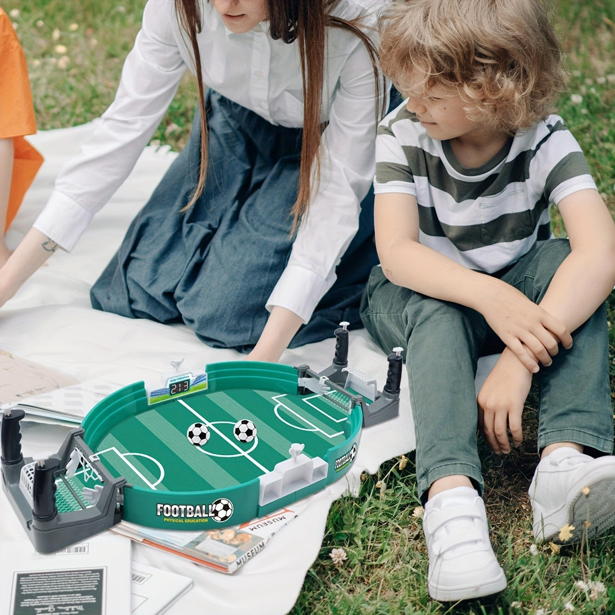 [98% Of Families' Choice] The World's Best-selling New Interactive Foosball Game for Kids - A Two-player Foosball Toy Set with 2 Balls - Ideal for Party Entertainment And Cognitive Development