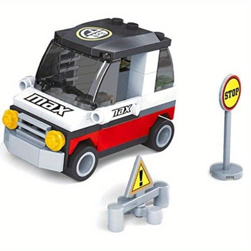 General Jim's Car Transport Train Cars 186pcs Modular Building Block Bricks Train Set Building Toy and Bricks Building Blocks for Teens and Adults