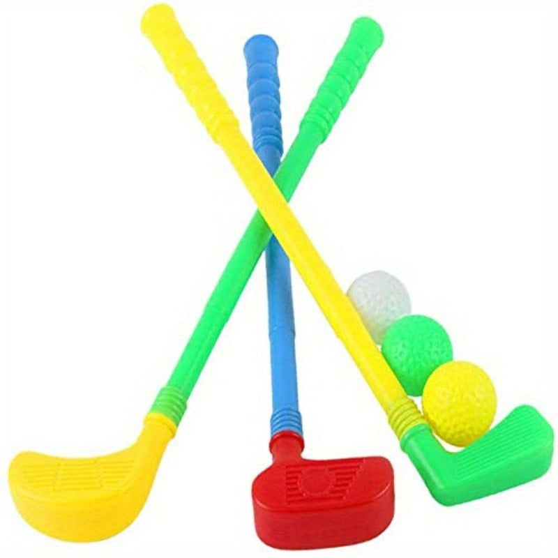 Plastic Golf Clubs Set Toy Golf KitEducational Golf Toys Sets 's Golf Game Random Color