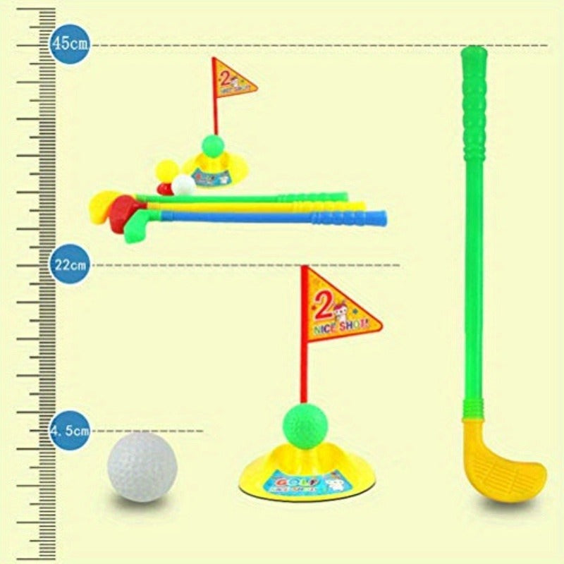 Plastic Golf Clubs Set Toy Golf KitEducational Golf Toys Sets 's Golf Game Random Color