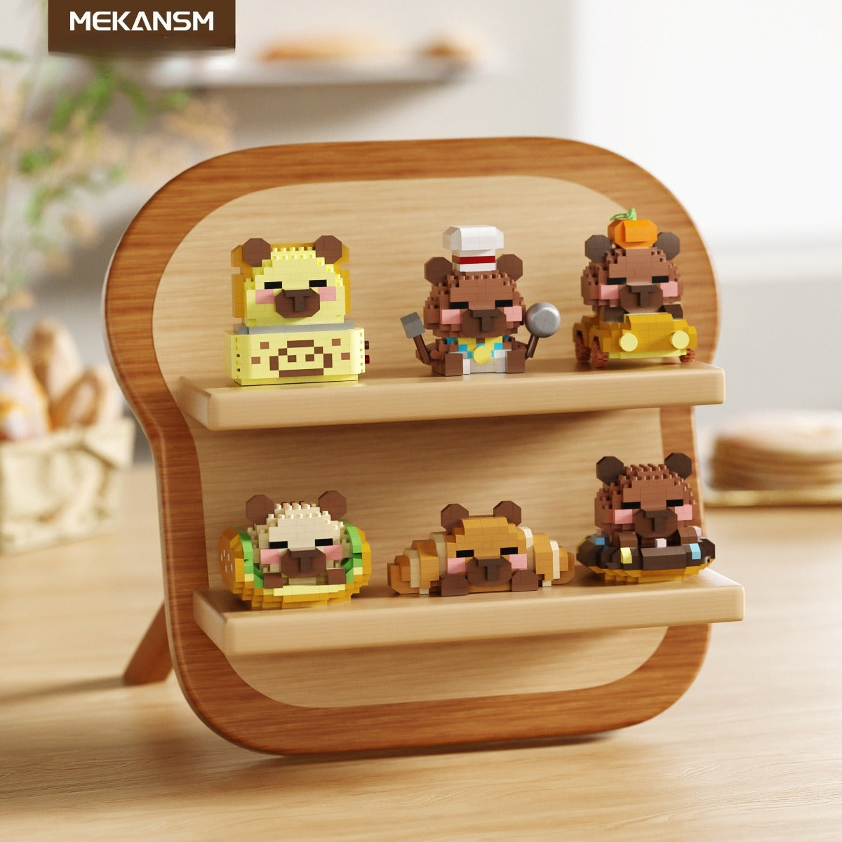 Capibara Energy Station Building Blocks Miniature Particle Assembly Toy Compatible with Baking Capybara Ornaments