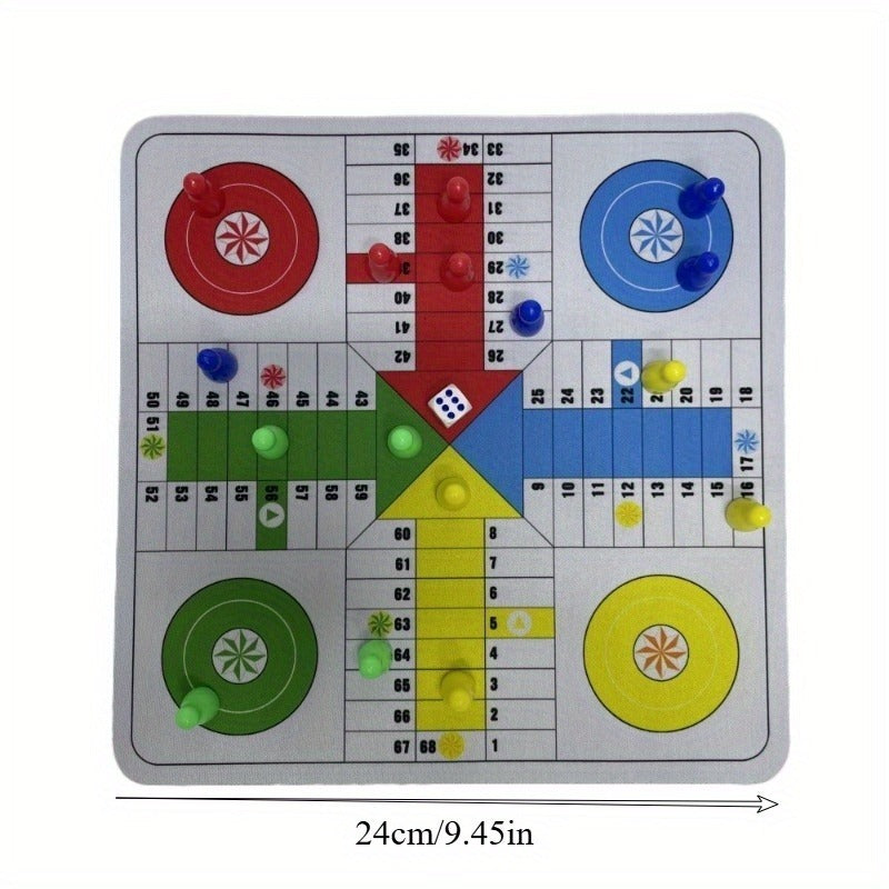 Game Mat - Dual-Purpose Rubber Board (9.45" Square) Doubles as Mouse Pad