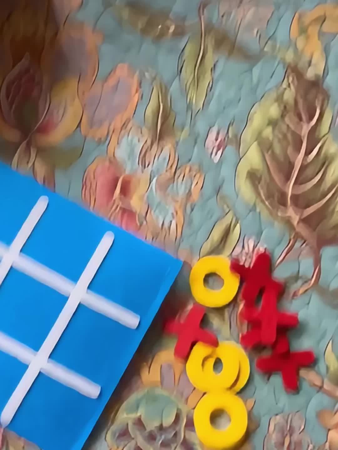 12pcs Mini Tic Tac Toe Game - Colorful Felt Material, Portable & Easy to Set Up, Ideal for Birthday Party Favors & Indoor Celebrations, Fun Family Activity, Party Game|Vibrant Game|Easy Setup Game, Game Accessories